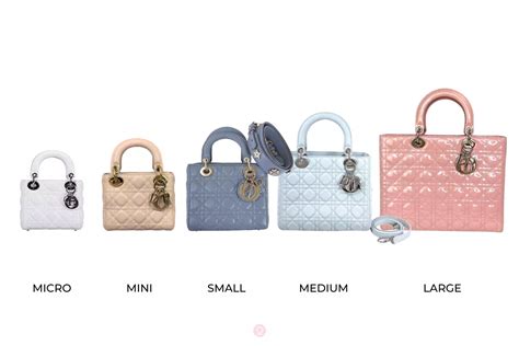 compare lady dior sizes|LADY DIOR 101: SIZE, MATERIALS, HISTORY .